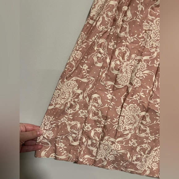 Vintage Scott McClintock Cottagecore Gathered Waist Maxi Midi Skirt Large 90s - Picture 3 of 7